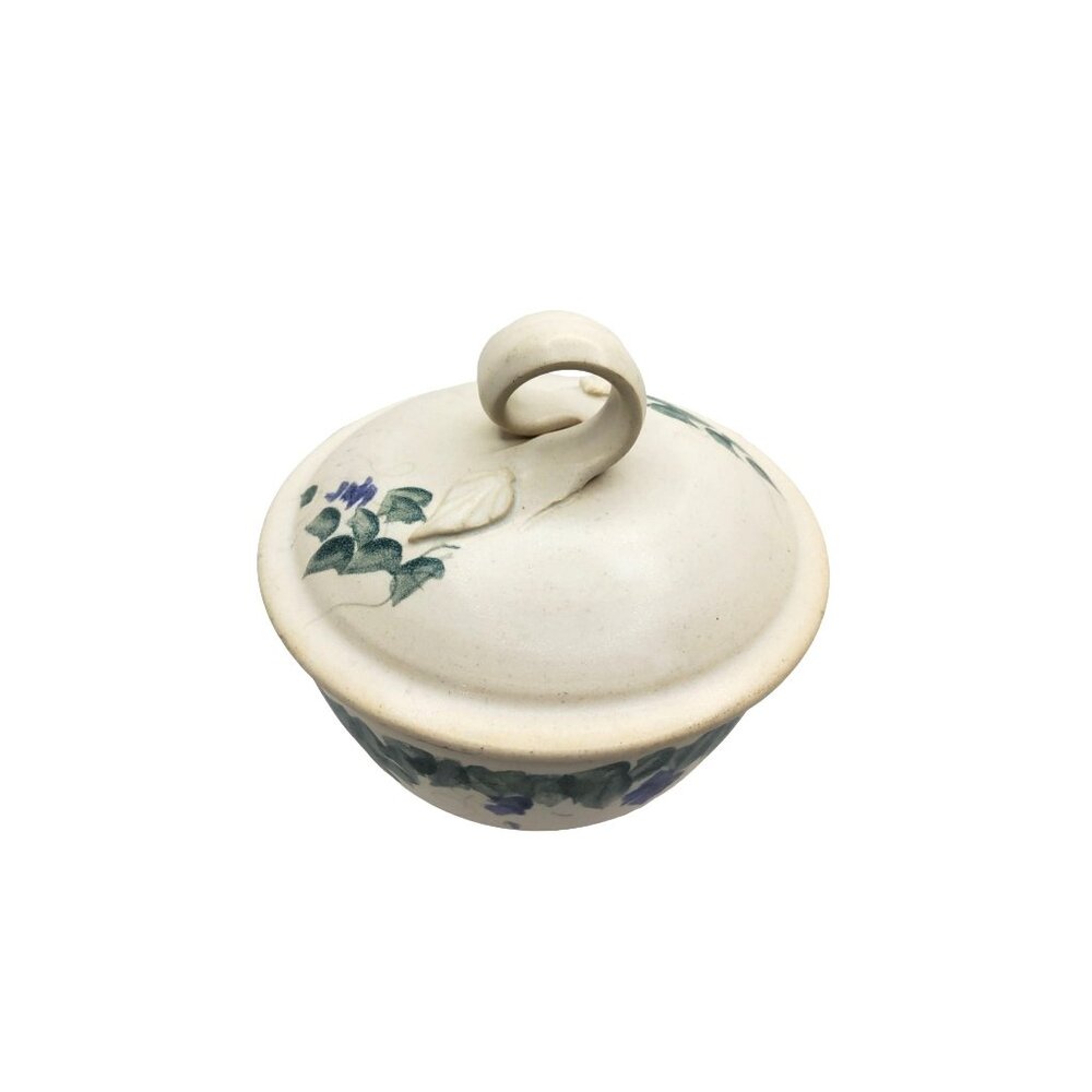 Vintage Paine Falls Pottery stoneware lidded baking dish with grape vines design - Picture 11 of 13